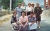 Julia, Juli, Carmina, Aurori, Pepita, Blanca, Celia y Pakita en Brañosera