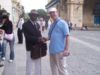 Barruelano en la Plaza de la Catedral en la Habana
