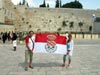 Barruelanos en el Muro de las Lamentaciones (Israel)