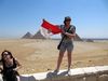 Barruelana en Egipto: Haciendo la foto en tiempo récord ya que está prohibido mostrar cualquier bandera en Egipto