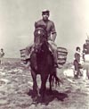 Bani con Cana, la yegua del Sr. Olegario que, ese año, subió el blanco desde Mostajuelo.